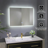 [SKUIMG]GMIRROR01|GMIRROR01.jpg|ESPEJO RECTANGULAR CON LUZ LED (ALTO 50 CM X LARGO 70 CM)