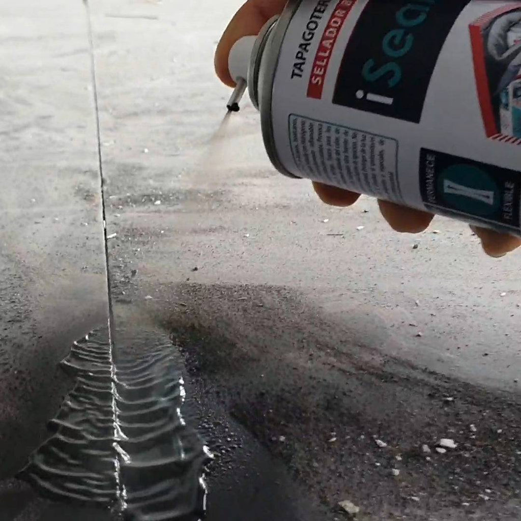 [SKUIMG]H-076A|H-076A.jpg|ISEAL SELLADOR BITUMINOSO ASFALTICO EN SPRAY 400ML SECA EN 60 MIN. PERMANECE FLEXIBLE EN EL TIEMPO