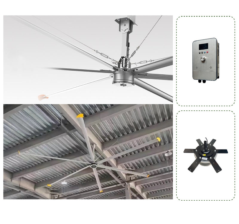 [SKUIMG]HVLS-DC-5520MM|HVLS-DC-5520MM.jpg|ABANICO DE TECHO INDUSTRIAL HVLS 6 ASPAS DIAMETRO 18 PIES (5.52M) AHOR