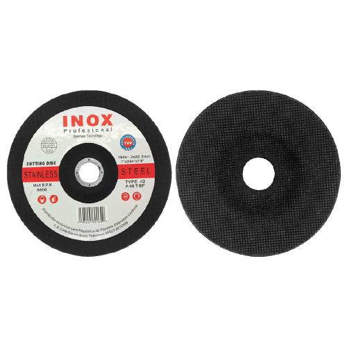 [SKUIMG]IN-22230160|DISCO CORTE CONCAVO 9"X1.6MMX7/8"HOLE.ACERO INOX.