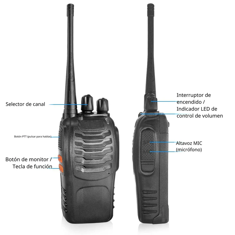 [SKUIMG]KC-ZR-888|KC-ZR-888-FRONTEND-lREN78idI2rjL6ot.png|RADIOS WALKIE TALKIE BAOFENG CON CARGADOR Y AURICULAR COLOR NEGRO 400-470 BIDIRECCIONALES DE MANO RE