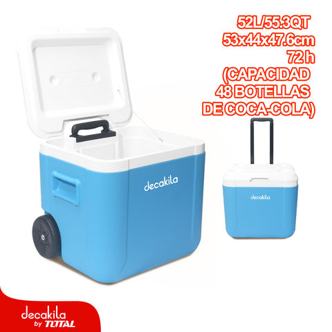 [SKUIMG]KMFG026L|COOLER PORTÁTIL CON RUEDITAS 52L/55QT