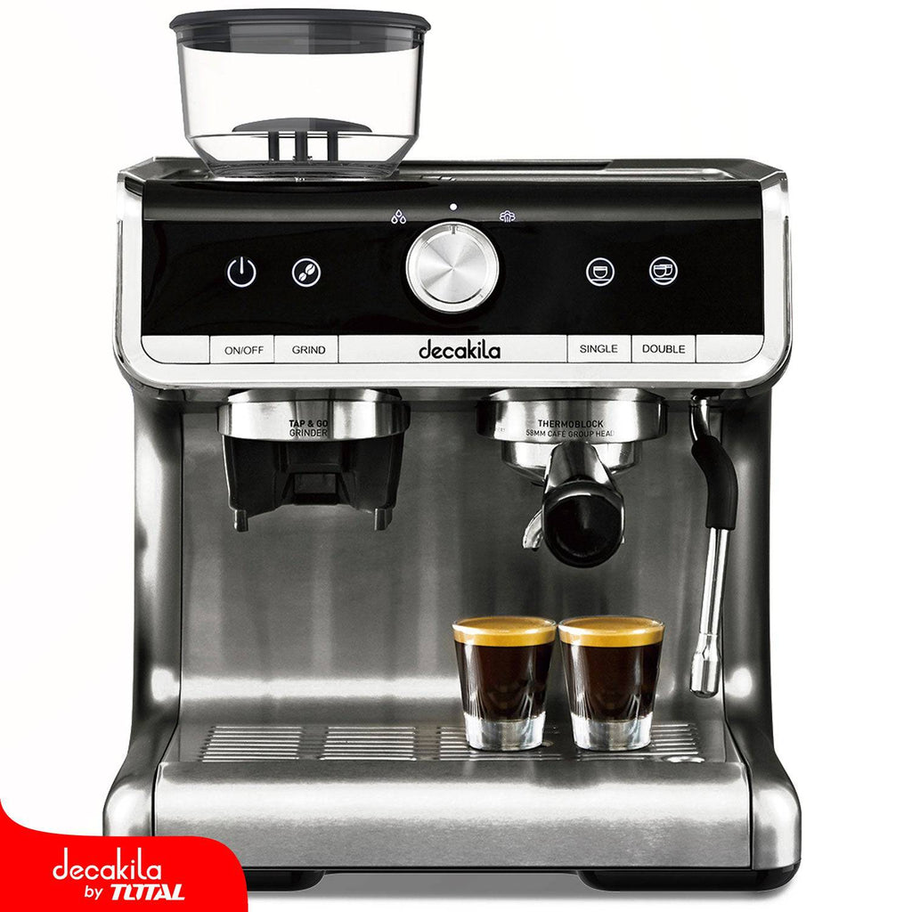 [SKUIMG]KUCF010M|KUCF010M.jpg|MAQUINA DE CAFÉ ESPRESSO 1350W. 15BAR. (CON MOLEDOR DE GRANOS INTEGRADO)