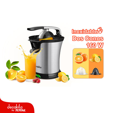[SKUIMG]KUJC008B|KUJC008B.jpg|EXPRIMIDOR DE CITRICOS 160W 120V DOBLE CONO. SISTEMA ANTI-GOTEO. FACIL DE LIMPIAR. AGARRE SUAVE.