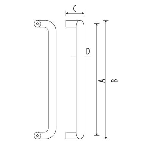 [SKUIMG]L-1114-25X305-SSS|TIRADOR EN FORMA DE "C" SATINADO.