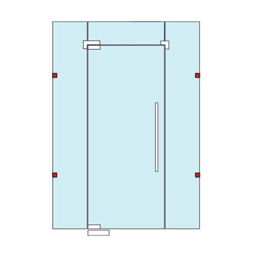 [SKUIMG]L-1314C-PSS|L-1314C-PSS.jpg|CONECTOR SENCILLO VIDRIO A MUR