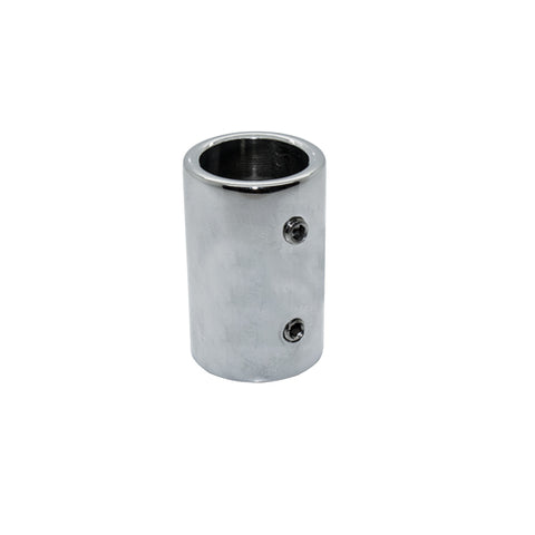 [SKUIMG]L-2731-019-CP|UNION DE TUBO DE 19 MM. BRONCE NIQUELADO ALTA CALIDAD. 10 ANOS DE GARANTIA. PARA DUCHAS PUERTAS DE B