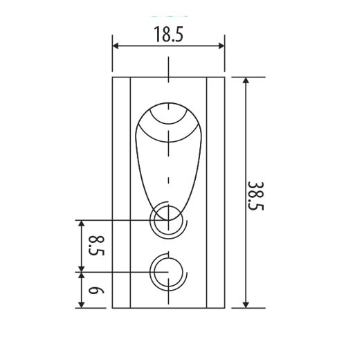 [SKUIMG]L-2790|CONECTOR HEAVY DUTY PARA PARED