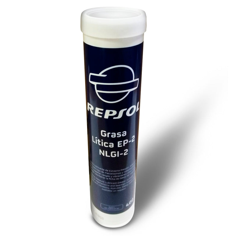 [SKUIMG]L271|L271.jpg|GRASA DE LITIO MULTIPROPOSITO DE 400 GR. PARA TRABAJOS EN TEMPERATURAS ENTRE -20 A 120 °C. REPSOL.