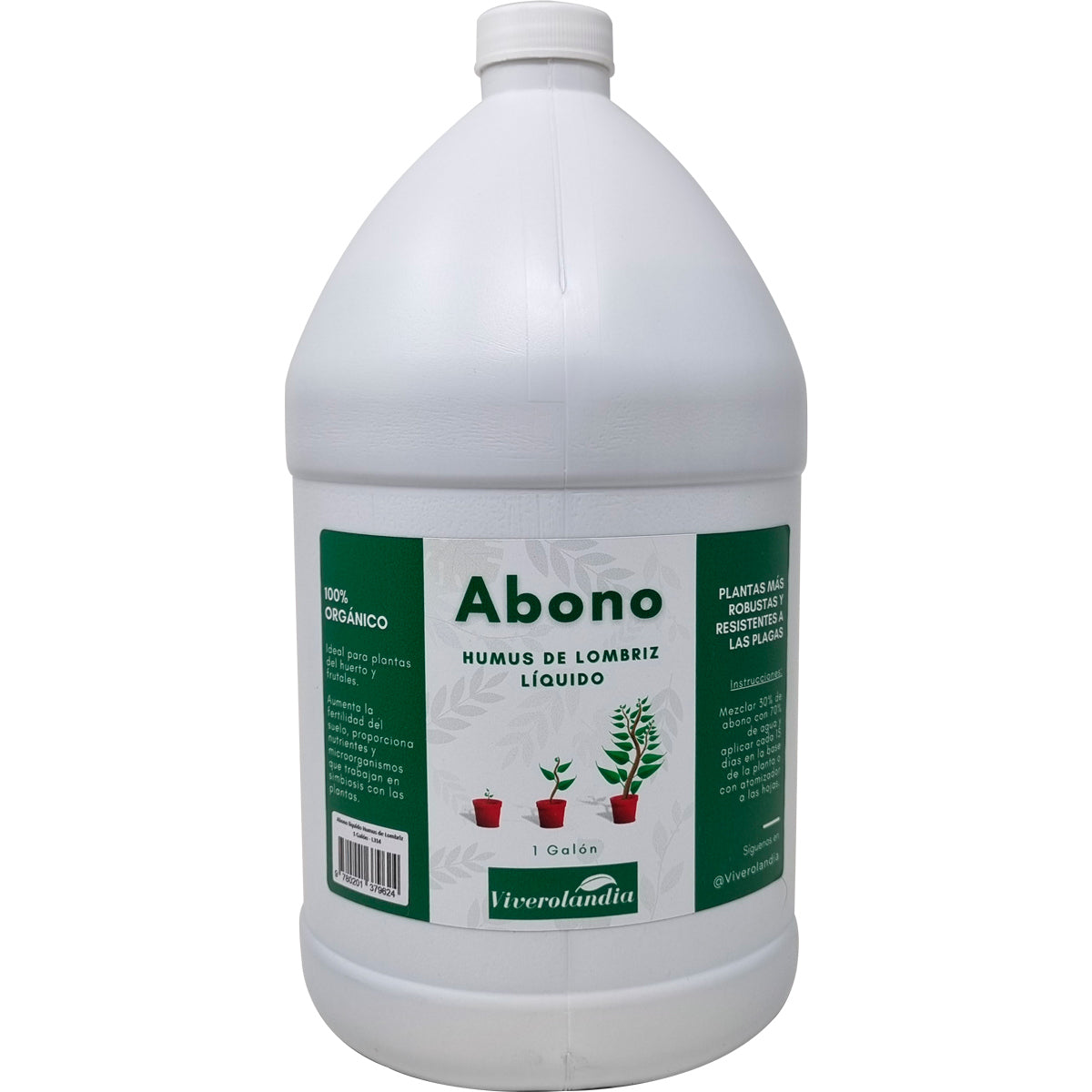 [SKUIMG]L314|L314.jpg|ABONO HUMUS LÍQUIDO DE LOMBRIZ, 100% ORGÁNICO. 1 GALÓN.