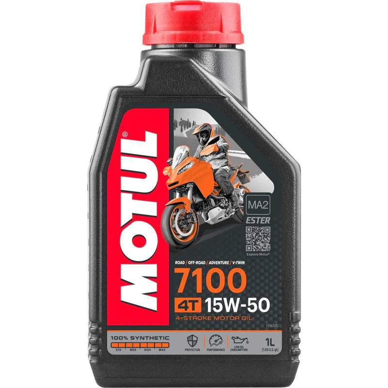 [SKUIMG]L381|L381-FRONTEND-qoZkFaICzgMXEi1W.png|ACEITE LUBRICANTE FULL SINTÉTICO 15W50 PARA MOTOS, 1 LITRO. MOTUL, 7100