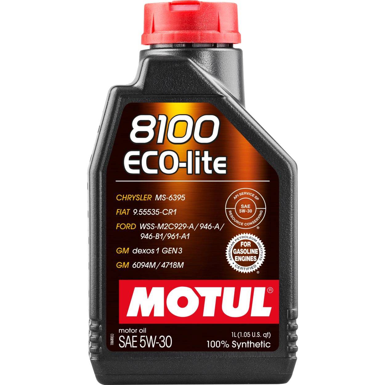 [SKUIMG]L407|ACEITE SAE 5W30 PARA MOTORES A GASOLINA, 1 LITRO. MOTUL, 8100 ECO-LITE FULL SINTÉTICO