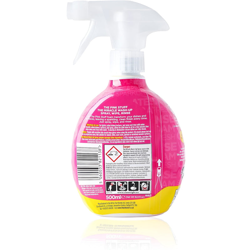 JABON LAVAPLATOS EN SPRAY 500 ML. THE PINK STUFF