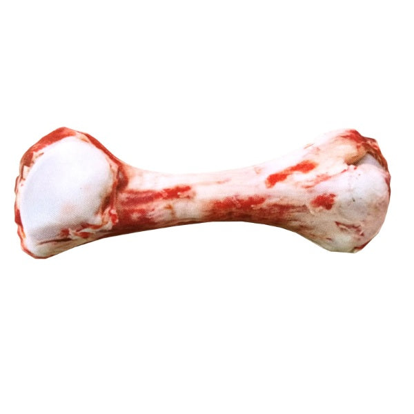 [SKUIMG]MAS185|JUGUETE PARA PERRO CON SONIDO. PELUCHE DE HUESO. 20 X 9CM.