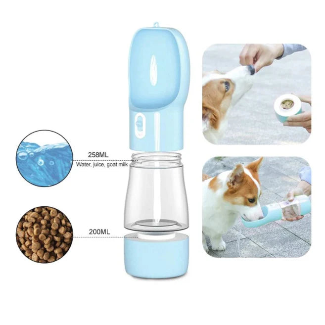 [SKUIMG]MAS60|MAS60-FRONTEND-BtPEfzvwdtRmGqV9.png|DISPENSADOR PORTATIL DE COMIDA Y AGUA CON BEBEDERO. COLOR AZUL. CAPACIDAD 258ML AGUA Y 200ML COMIDA.