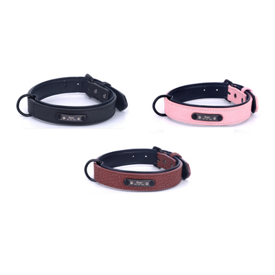 [SKUIMG]MAS84|COLLAR DE CUERO PARA MASCOTAS, TALLA S. 34X1.7CM (LARGO X ANCHO) COLOR ROSADO.