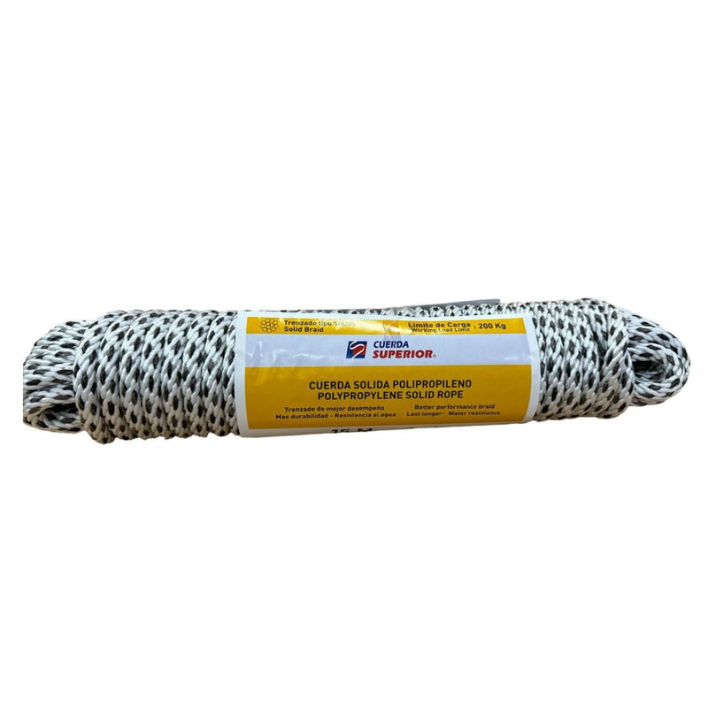 [SKUIMG]MCT128M2012P15|MCT128M2012P15.jpg|CUERDA MATIZADA 12MM X 15M RESISTENTE A UV PARA USO EN HUMEDAD EXTREMA Y EXTERIOR. SOGA MECATE