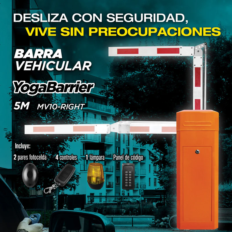 [SKUIMG]MV10-RIGTH|MV10-RIGTH-FRONTEND-DTm7XbNt81Dj9HJ1.png|BARRERA VEHICULAR DERECHA CON BRAZO RETRAIBLE DE 5M 110V/60HZ.(2AÑOS)
