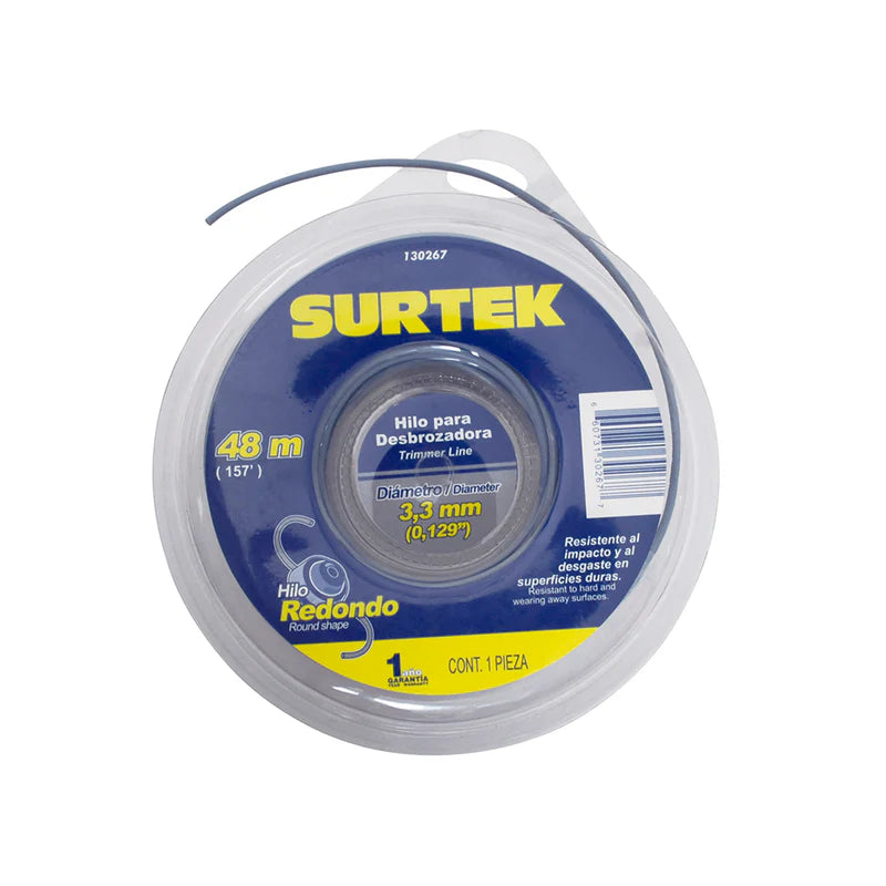 [SKUIMG]P0279-130267|P0279-130267-FRONTEND-K2jkG0zaQ-LnpIMJ.png|SURTEK NYLON P/ DESBROZADORA EN DOBLE BLÍSTER 3.3MM X 48 MT