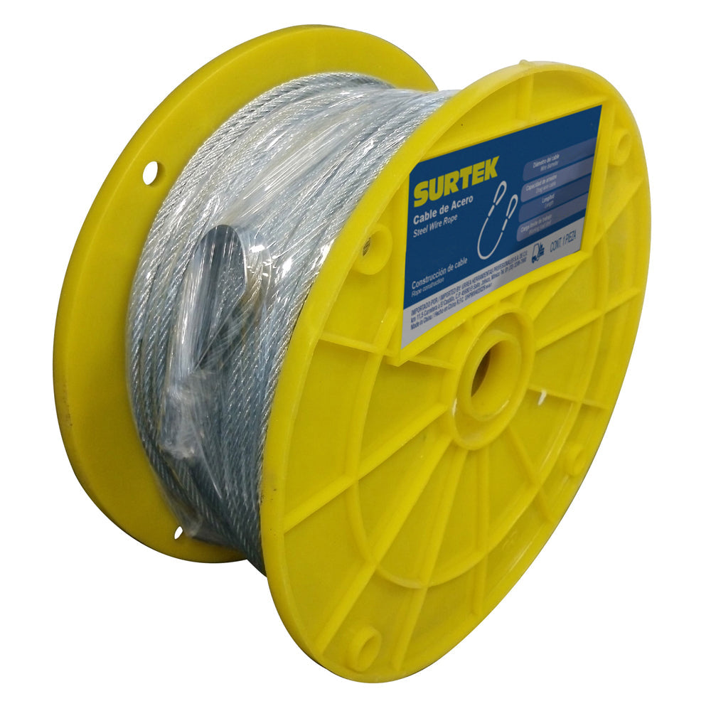 [SKUIMG]P0453-CA118|P0453-CA118.jpg|CABLES DE ACERO 75M LARGO, SURTEK