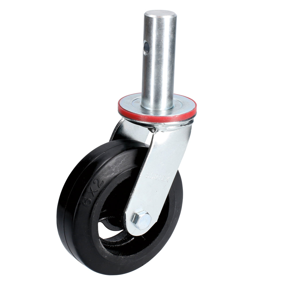 [SKUIMG]P0484-RA20P|P0484-RA20P.jpg|RODAJA PARA ANDAMIO DE HULE DE 8" SURTEK