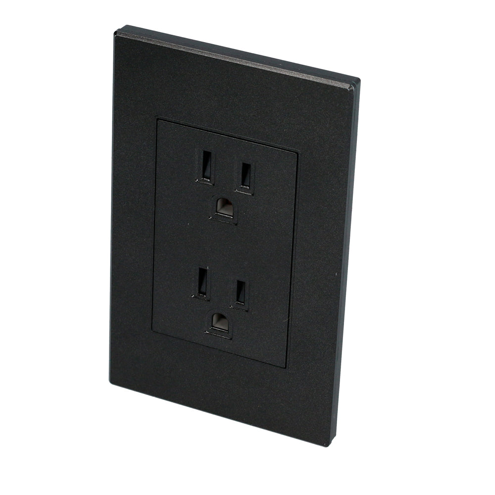 [SKUIMG]P0625-P627N|P0625-P627N.jpg|ENCHUFE CON CONTACTO DÚPLEX NEGRO 1/1 SURTEK.