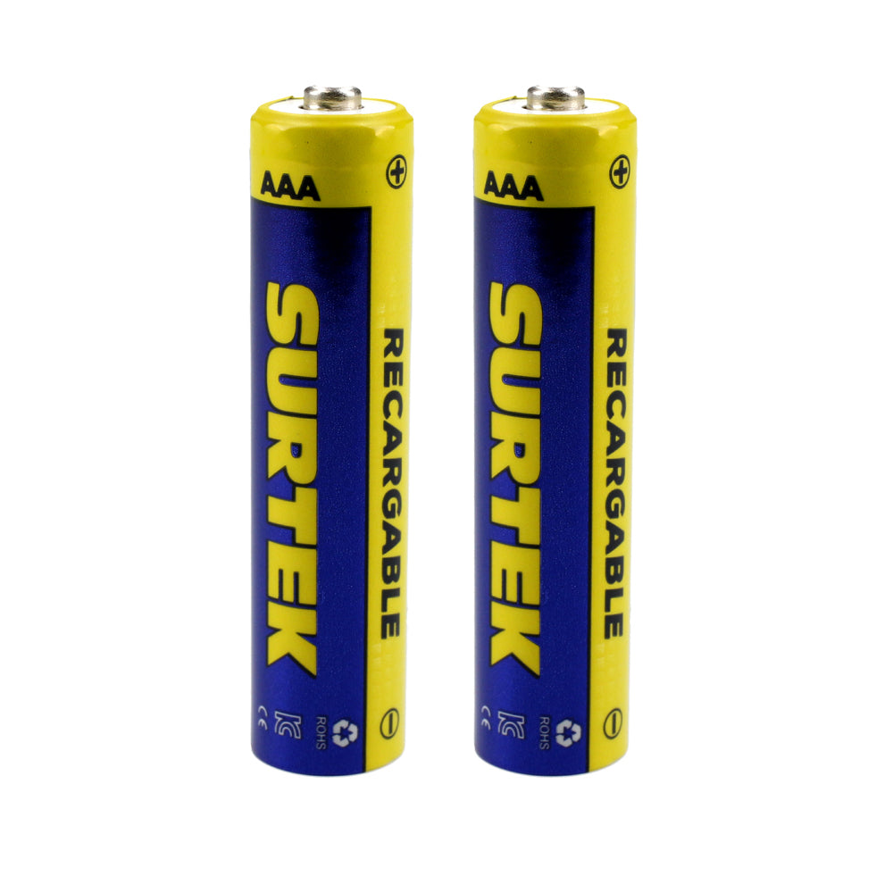 [SKUIMG]P0696-PR23A|P0696-PR23A.jpg|PILAS RECARGABLES AAA BLÍSTER CON 2 PIEZAS SURTEK.