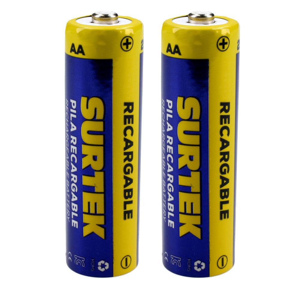 [SKUIMG]P0697-PR22A|P0697-PR22A.jpg|PILAS RECARGABLES AA BLÍSTER CON 2 PIEZAS SURTEK.