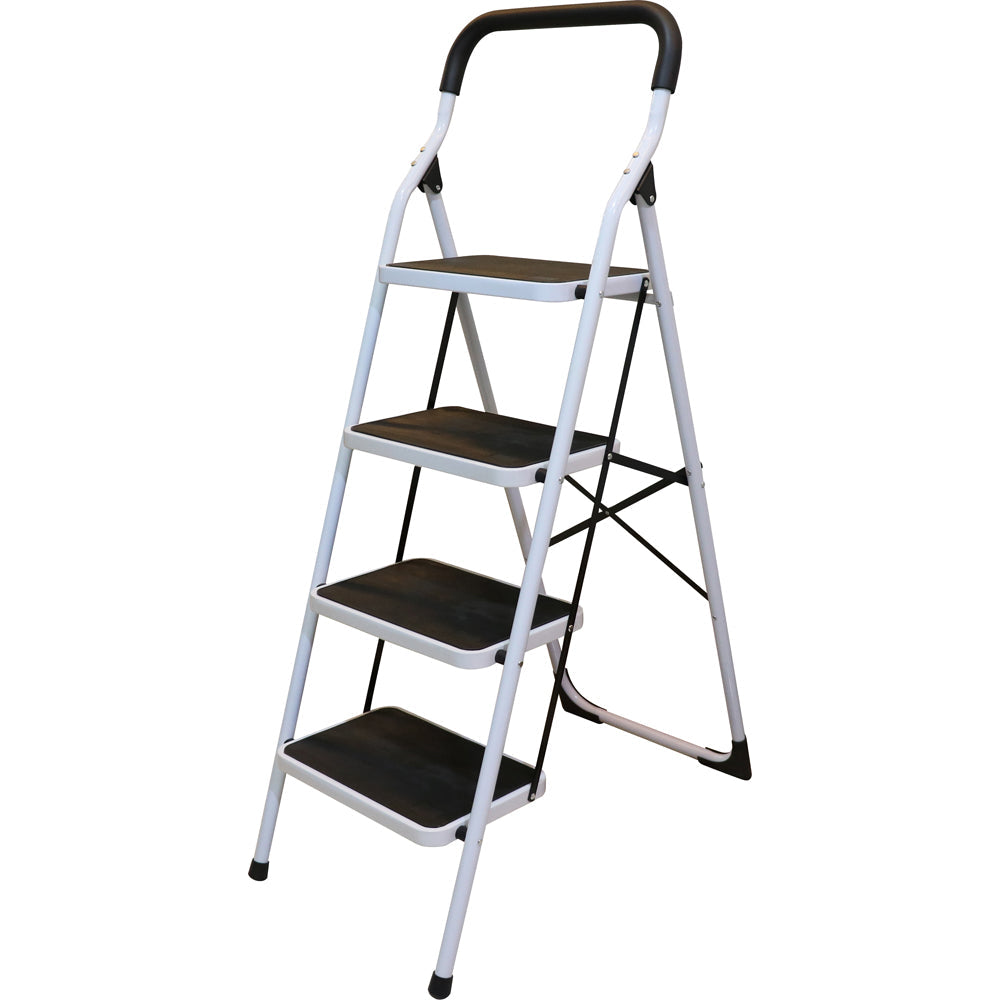[SKUIMG]P0825-ETT4|P0825-ETT4.jpg|ESCALERA TUBULAR PLEGABLE TABURETE ACERO 4 ESCALONES SURTEK.