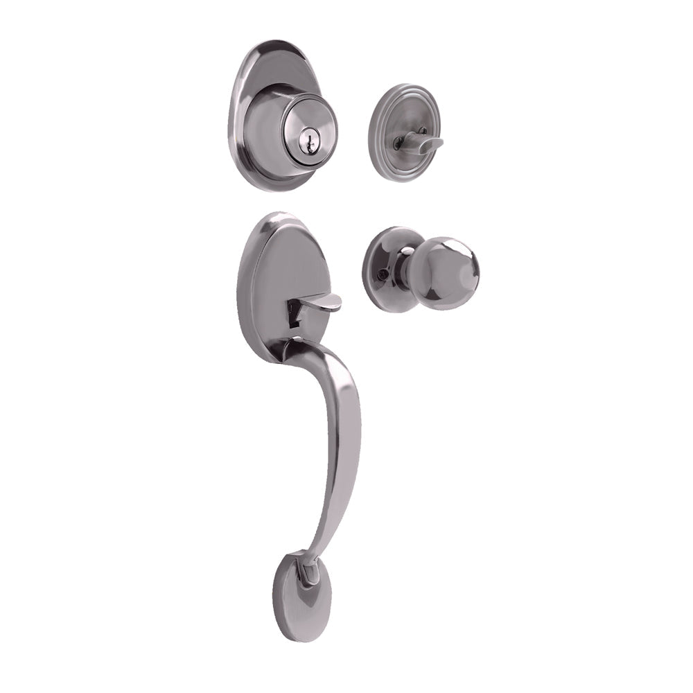 [SKUIMG]P1055-12GA|P1055-12GA.jpg|CERRADURA DE ENTRADA LOCK GATILLO GALEANA SENCILLO NÍQUEL SATINADO