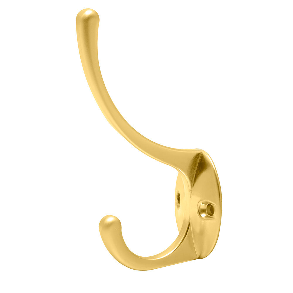 [SKUIMG]P1181-10PE|P1181-10PE.jpg|GANCHO PERCHERO PARA SOMBRERO Y ABRIGO LATÓN BRILLANTE LOCK