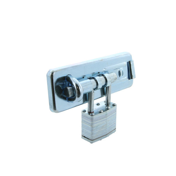 [SKUIMG]PA054-96475|PA054-96475.jpg|ALDABA DE SEGURIDAD DE 4-1/2" CON CANDADO DE 1-3/4"