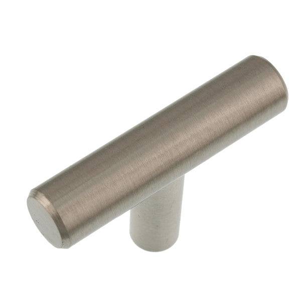 [SKUIMG]PA167-59874|PA167-59874_1.jpg|MANIGUETA TIRADOR TIPO T DE 2" DE NIQUEL SATINADO PARA GABINETES