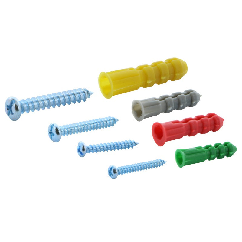 [SKUIMG]PA254-MH807|PA254-MH807.jpg|(100 PIEZAS) KIT DE TORNILLOS Y ANCLAJES SURTIDOS
