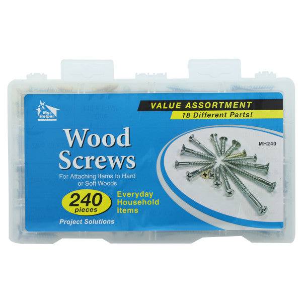 [SKUIMG]PA265-MH240|PA265-MH240_1.jpg|(240 PIEZAS) KIT DE TORNILLOS PARA MADERA