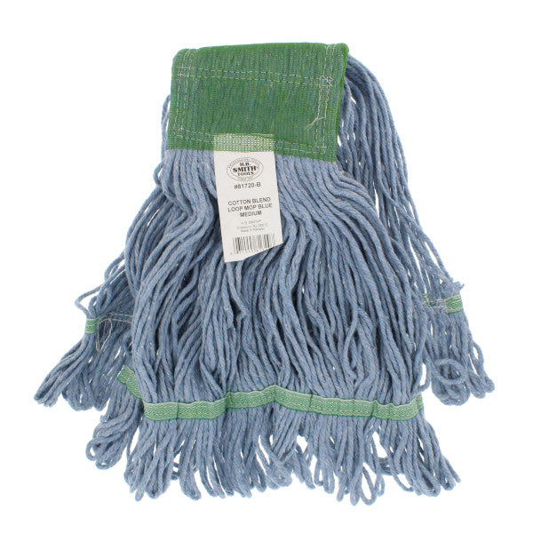[SKUIMG]PA370-81720-B|PA370-81720-B.jpg|MOPA DE REPUESTO DE MEZCLA DE ALGODÓN DE 4 CAPAS PARA TRAPEADOR. COLOR AZUL