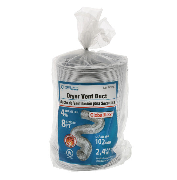 [SKUIMG]PA580-AVH48|PA580-AVH48.jpg|DUCTO FLEXIBLE DE 8 PIES PARA SECADORA