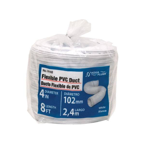 [SKUIMG]PA583-VH48|PA583-VH48.jpg|DUCTO FLEXIBLE DE PVC DE 8 PIES PARA AIRE ACONDICIONADO DE 4"