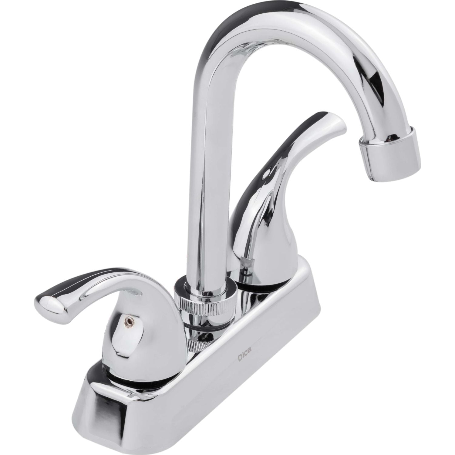 [SKUIMG]PB159-4053|PB159-4053.jpg|LLAVE MEZCLADORA PLÁSTICA ECOLÓGICA DE 4" PARA LAVAMANOS TIPO BAR CUELLO ALTO CON CUBIERTA