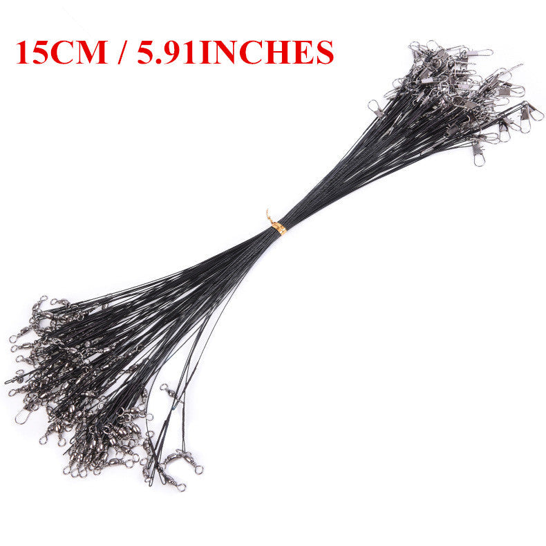 [SKUIMG]PEZ084-20|PEZ084-20.jpg|CABLES DE ACERO DE PESCA CON GANCHOS (10 UDS)