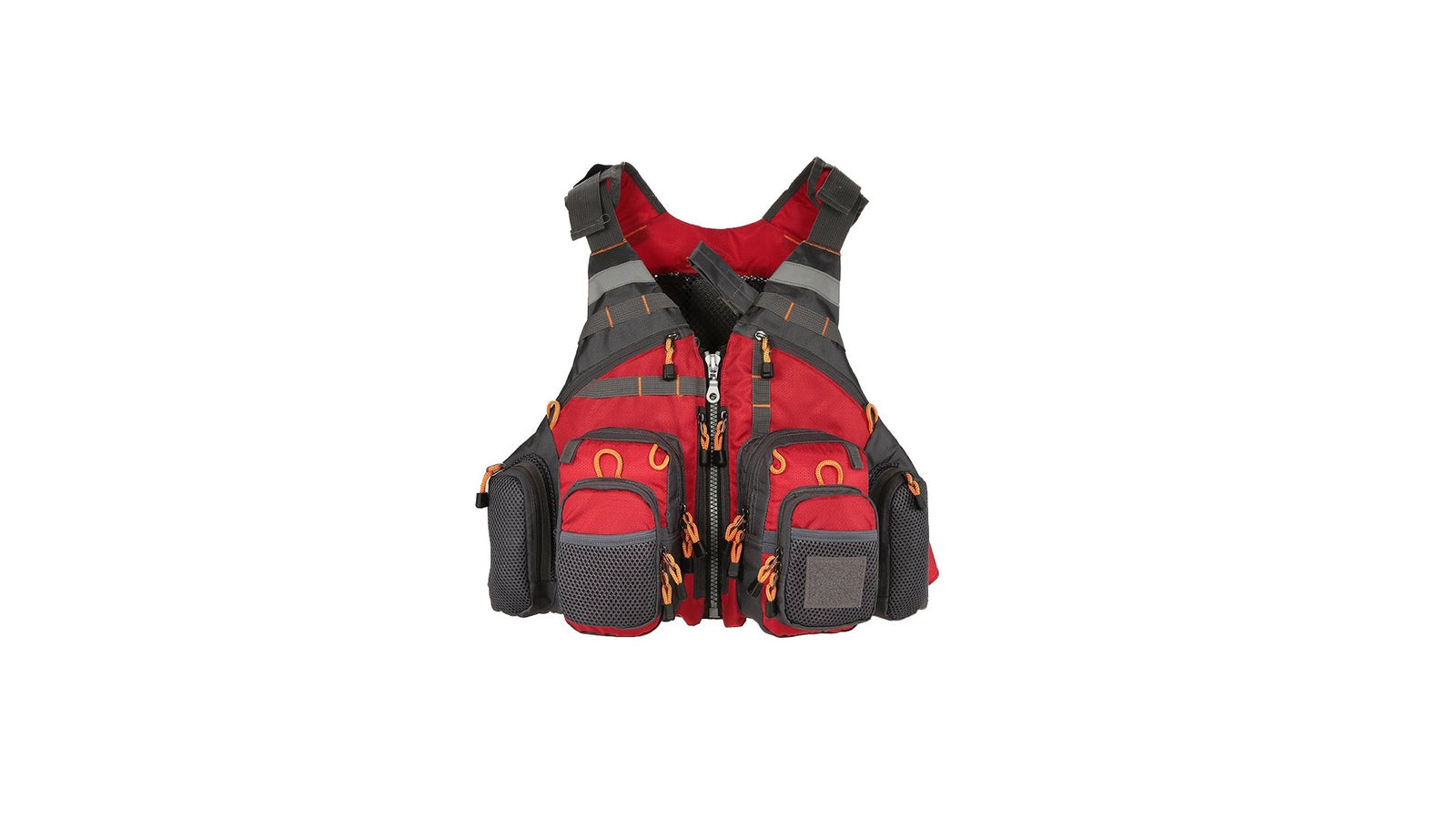 [SKUIMG]PEZ177|PEZ177.jpg|CHALECO DE PESCA SALVAVIDAS ROJO