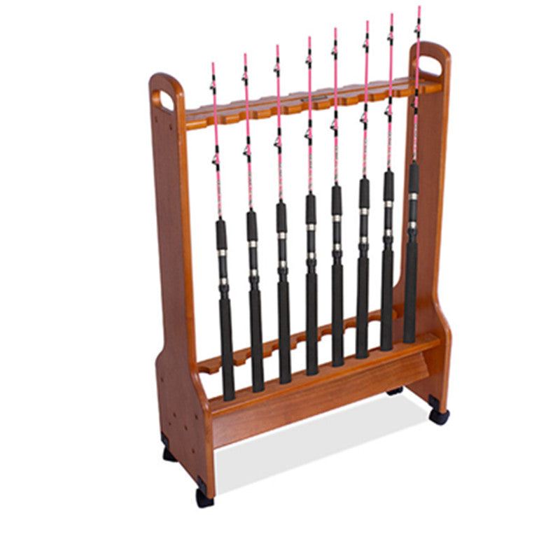 [SKUIMG]PEZ178|PEZ178.jpg|RACK MADERA DE PISO PARA CAÑAS DE PESCAR