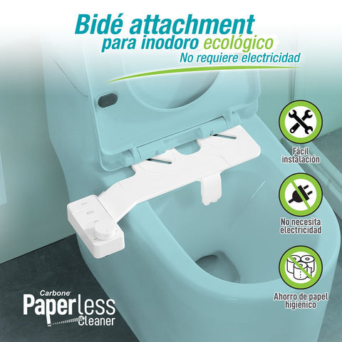 [SKUIMG]PLC006|PLC006_1.jpg|BIDE DUCHA SANITARIA ACCESORIO DESMONTABLE PARA ASIENTO DE INODORO. PAPERLESS CLEANER