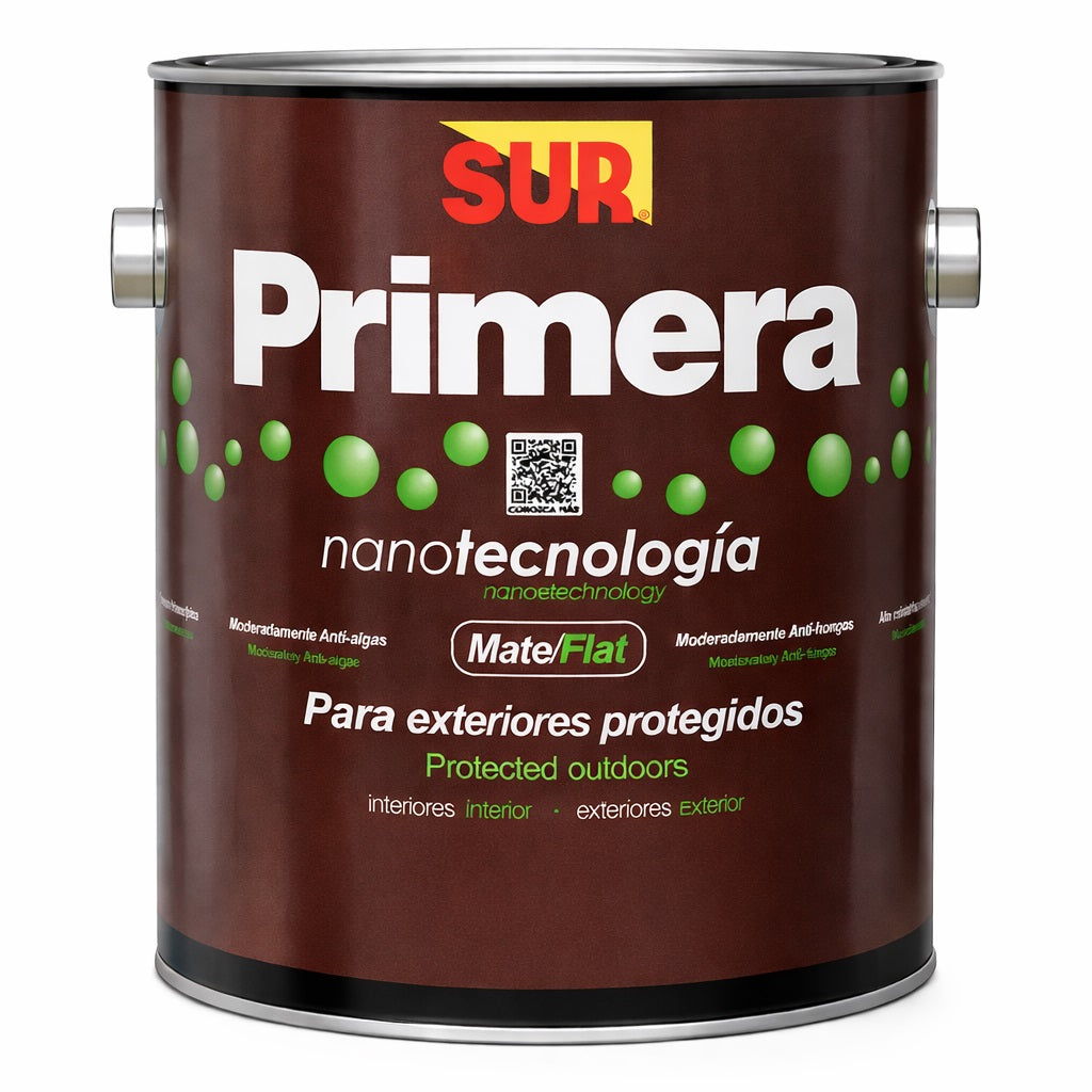 [SKUIMG]PSR016|PSR016.jpg|Pintura Acrílica Látex Sur Primera Color Blanco 1 Galón