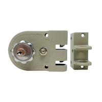 [SKUIMG]SCH214|SCH214_1.jpg|CERRADURA DE SOBREPONER GARRA TIGRE PUERTA METALICA PARA LADO DERECHO. NO SOLDABLE.