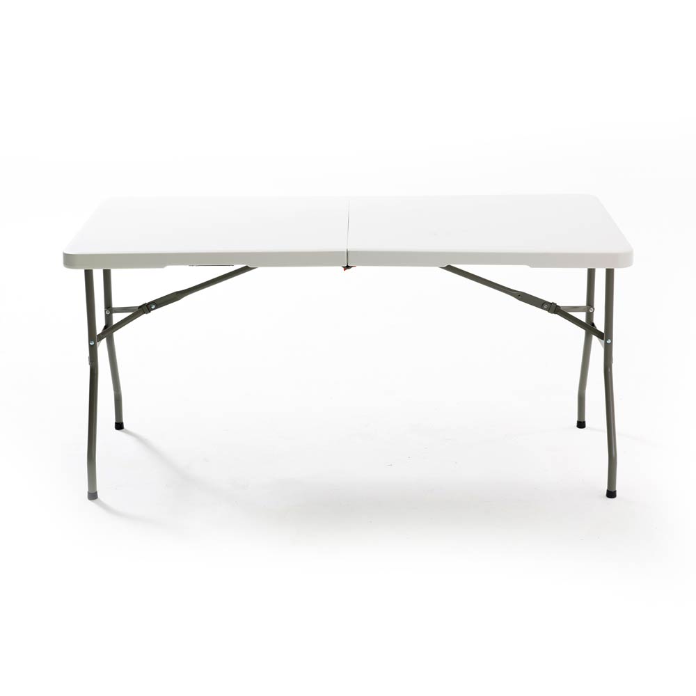 [SKUIMG]SCH900|SCH900_1773882998100_1.jpg|MESA PLASTICA PLEGABLE DE 6 PIES X 2 PIES ( HDPE ) CON MARCO DE ACERO REVESTIDO. MEDIDAS 180 CM X 74