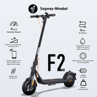 [SKUIMG]SEG-F2-PRO|SEG-F2-PRO.jpg|MONOPATIN NINEBOT KICK SCOOTER F2 PRO RANGO 55 KM Y VELOCIDAD 25KM/H