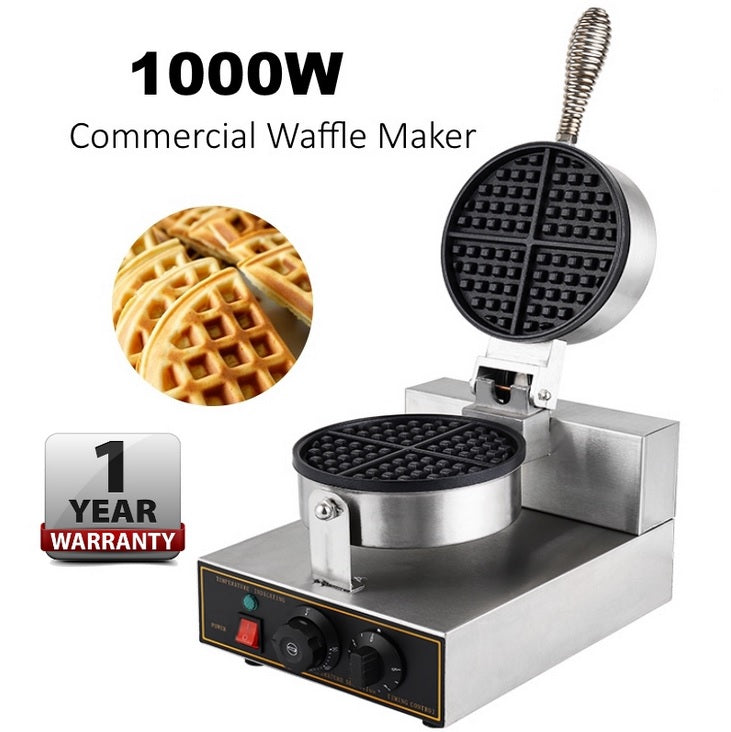 [SKUIMG]SK54|SK54.jpg|PLANCHA PARA WAFFLES 110V 60HTZ 1.3 KW. TIPO REDONDO 255*380*270MM
