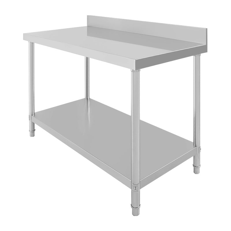 [SKUIMG]SKW-1606S|SKW-1606S.jpg|MESA DE TRABAJO INOXIDABLE 160CM X 60CM CON BACKSPLASH