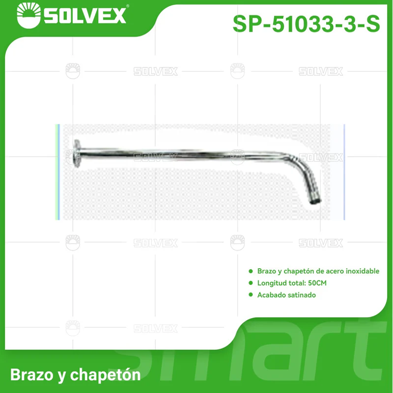 [SKUIMG]SP-51033-3-S|SP-51033-3-S-FRONTEND-99d4KntNJpSwaRMC.png|BRAZO DE DUCHA 50 CM SATINADO. TUBO DE ACERO INOXIDABLE CON CHAPETÓN PARA REGADERA